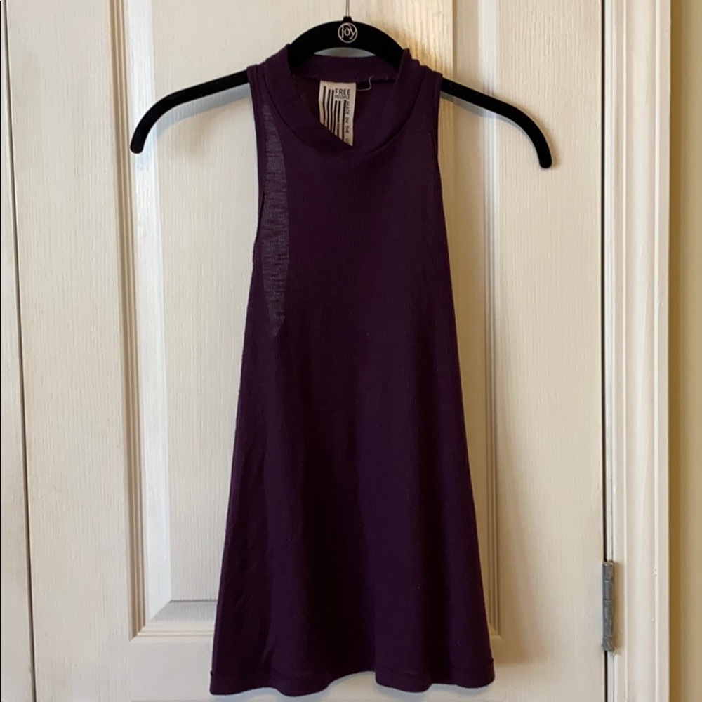 Free People purple flowy tank top